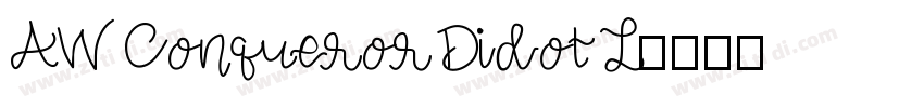 AW Conqueror Didot L字体转换
